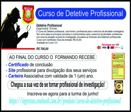 Curso de Formação de Detetive Profissional